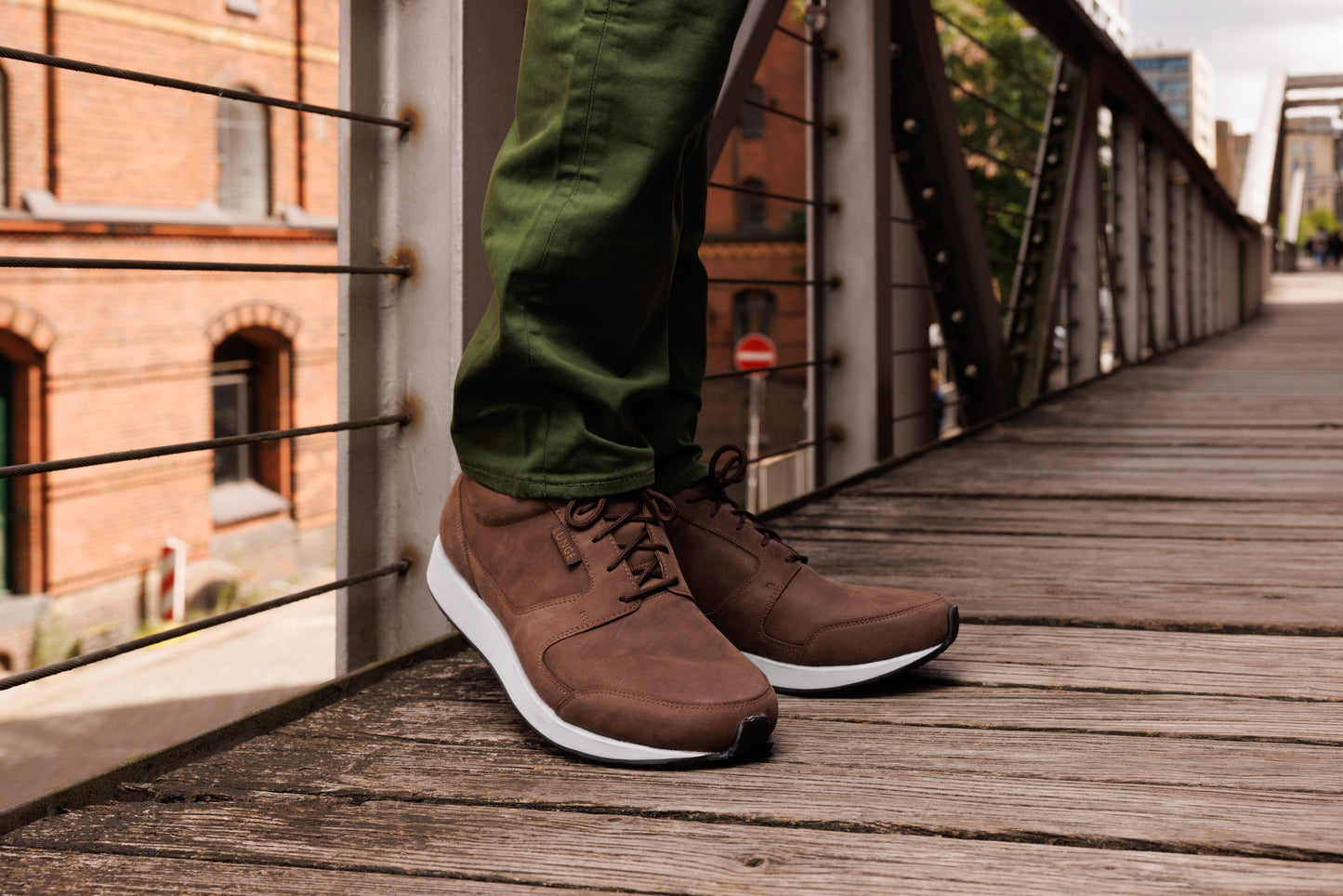 Derby Walk S Leather (Chocolate/Brown/Light Grey)