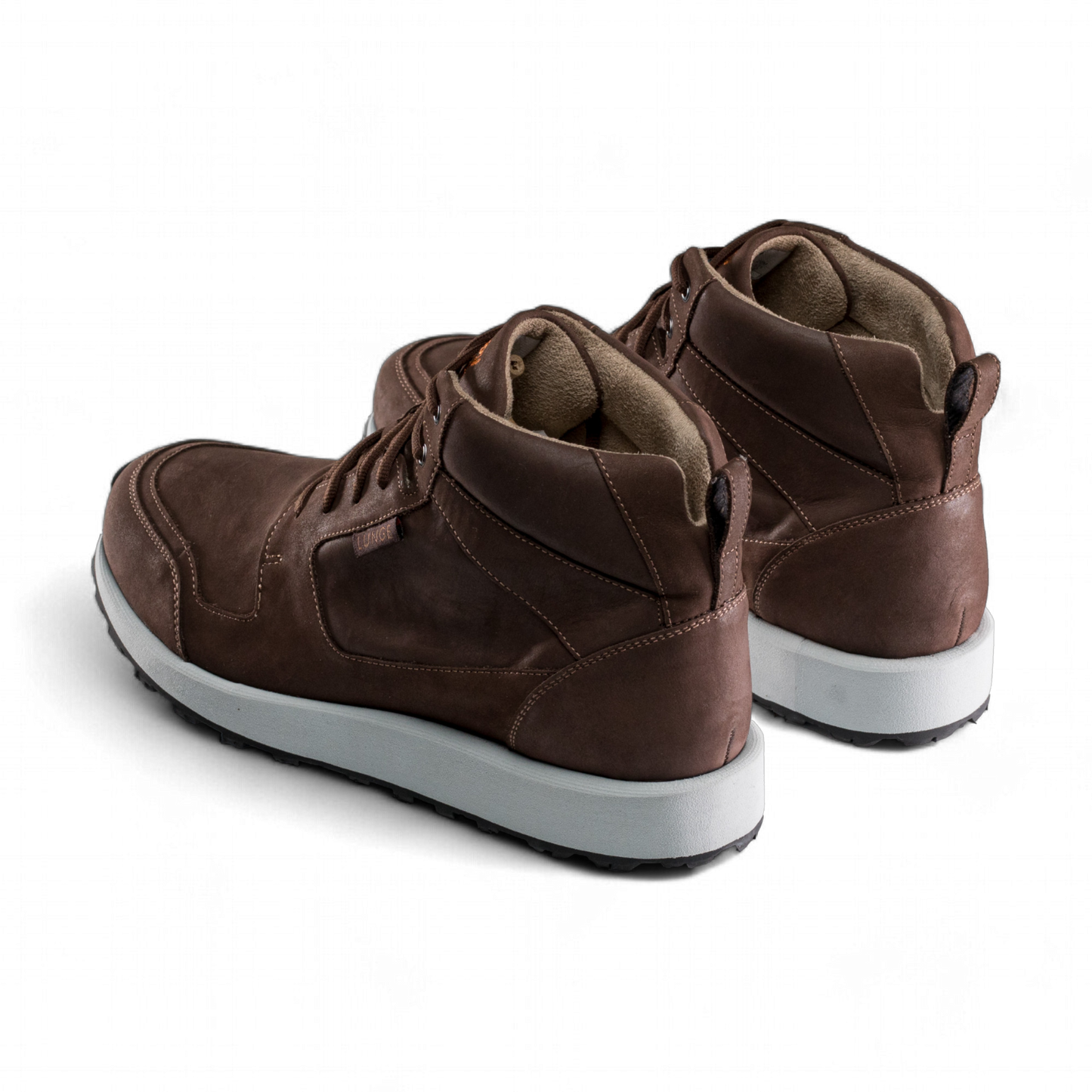 Derby Walk MidCut S Leather (Chocolate/Brown/Light Grey)