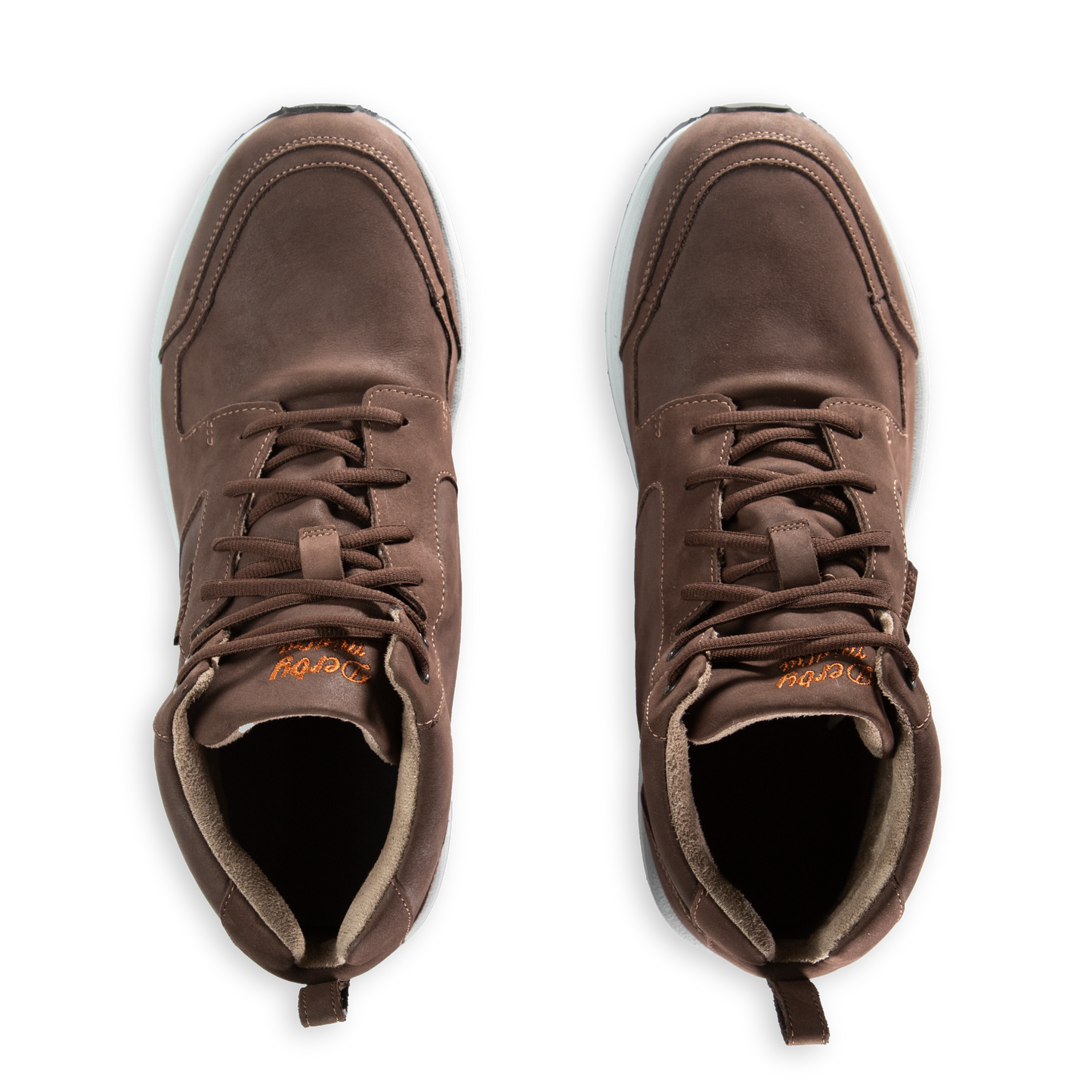 Derby Walk MidCut S Leather (Chocolate/Brown/Light Grey)