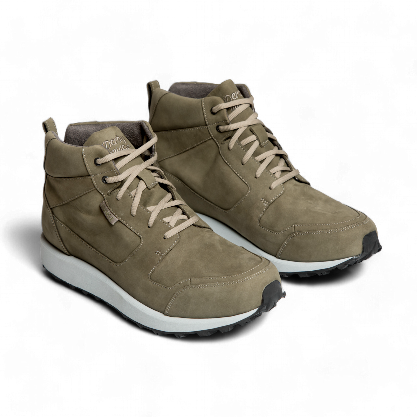 Derby Walk MidCut S Leather (Olive/Green/Light Grey)